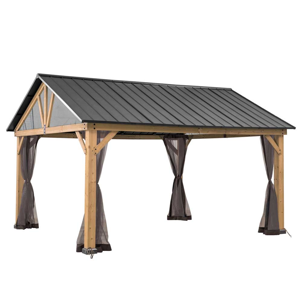 Pavėsiniu-tinkleliaim, rudos spalvos