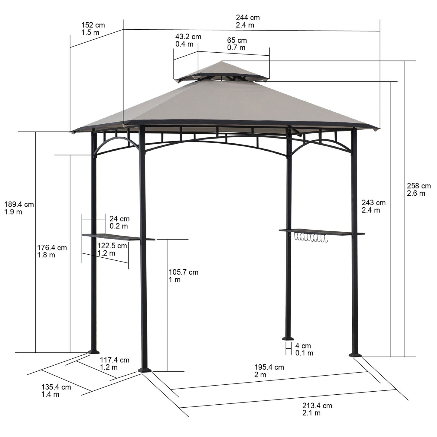 metalinė pavėsinė