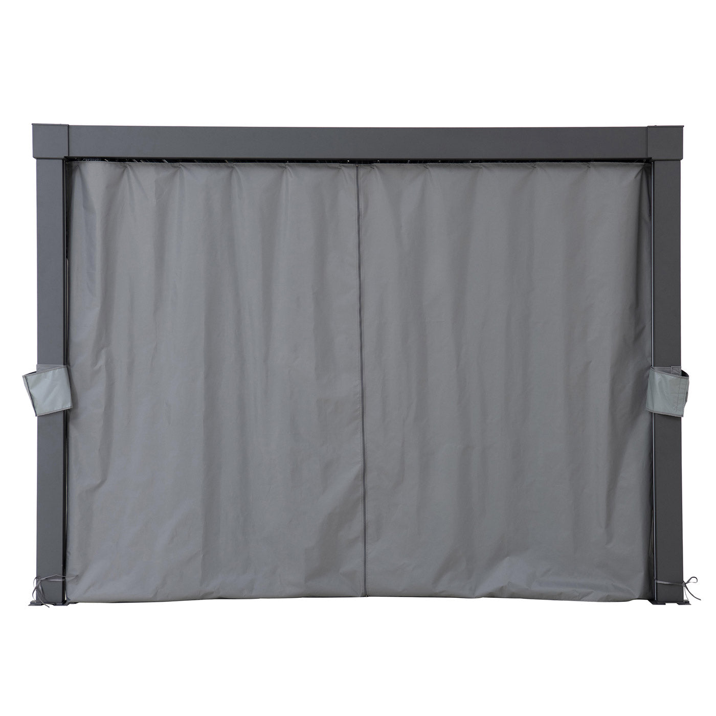 pilkos spalvos užuolaidos pavėsiniai