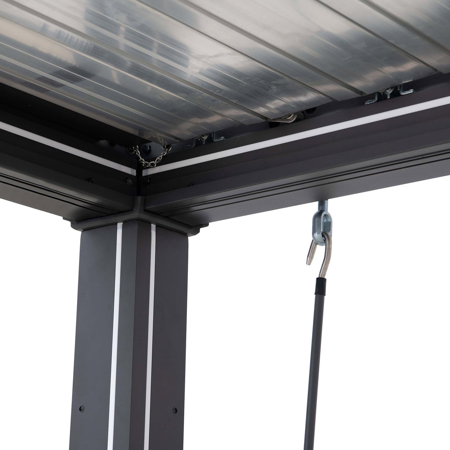 Pergola pilkos spalvos