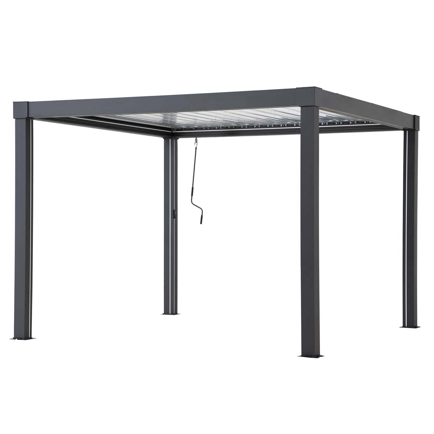 Pergola pilkos spalvos