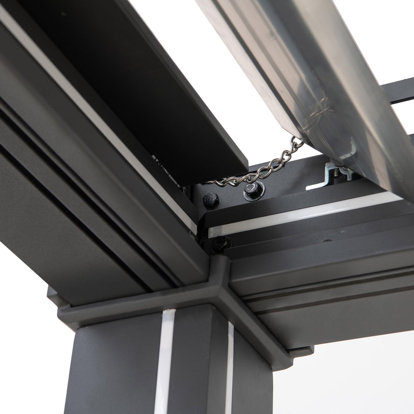 Pergola pilkos spalvos