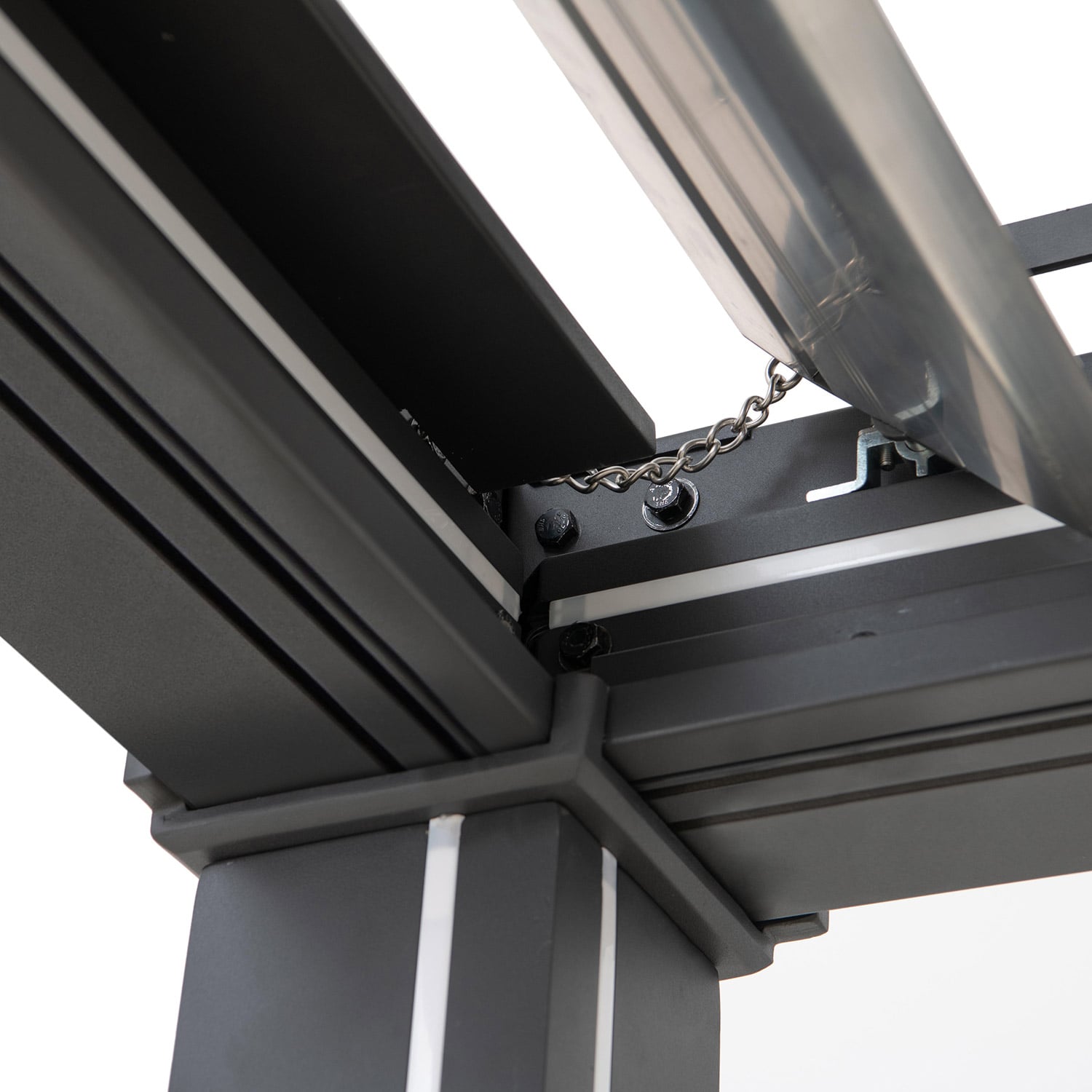 Pergola pilkos spalvos