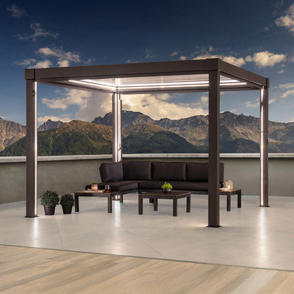 Pergola pilkos spalvos