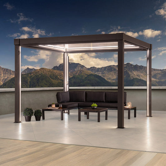 Pergola pilkos spalvos